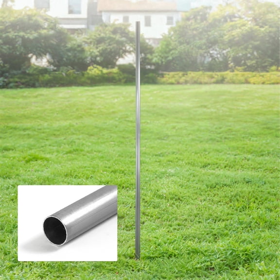 Fencer Wire 8 FT Galvanized Chain Link Fence Line Round Post, Line Post with 1-7/8” Outside Diameter, Chain Link Fence Parts, Hardware, Accessories, Pack of 20