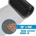 thumbnail image 1 of Fencer Wire Hardware Cloth, 1/2-Inch Mesh Size, 16 Gauge Galvanized Steel with Vinyl Coated Welded Wire Fence for Garden Fencing & Pet Enclosures, 1 of 9