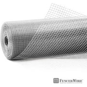 Fencer Wire Hardware Cloth, 23 Gauge with Mesh Size 1/4”, Hot-Dip Galvanized After Welding, Heavy Duty Welding Fencing for Cage Wire, Screen Doors, Tree Guards & Gutter Covers, Size Options Available