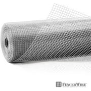 Fencer Wire Hardware Cloth, 23 Gauge with Mesh Size 1/4 , Hot-Dip Galvanized After Welding, Heavy Duty Welding Fencing for Cage Wire, Screen Doors, Tree Guards & Gutter Covers, Size Options Available