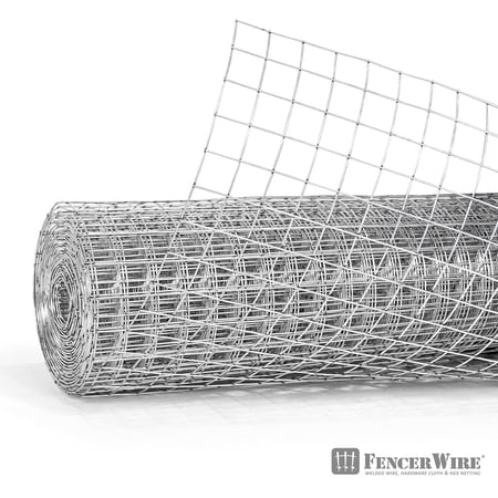 Fencer Wire Heavy Duty 10 Gauge Galvanized Welded Wire Fence, 2" x 2" Opening Mesh for Vegetables, Garden Fruits & Animals Enclosure (4 ft. x 50 ft.)