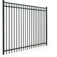 thumbnail image 1 of Fencer Wire Heavy Duty Flat Top Fence Barrier Panel, 6FT Height X 8FT Width Anti-Rust Metal Fencing Panel, 2” Diameter Steel Outdoor Decorative Garden Fence Panel for Yard, Pool, Patio, Single Panel, 1 of 8