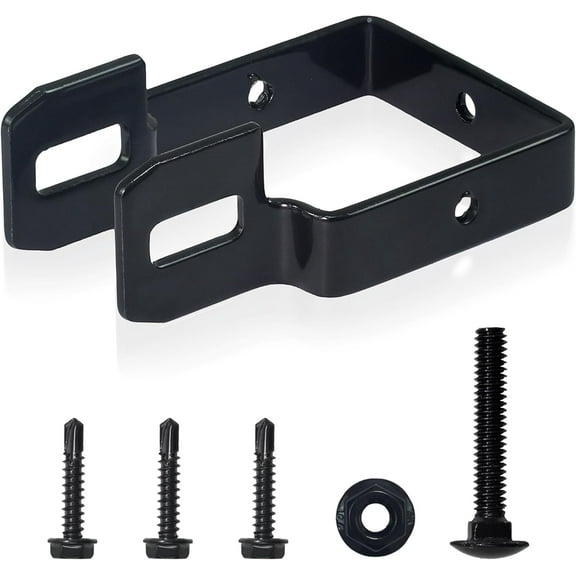 Fencer Wire Heavy Duty Garden Fence Bracket, Metal Steel Connector for Post and Panel Connection, Accessories of Metal Fencing Border