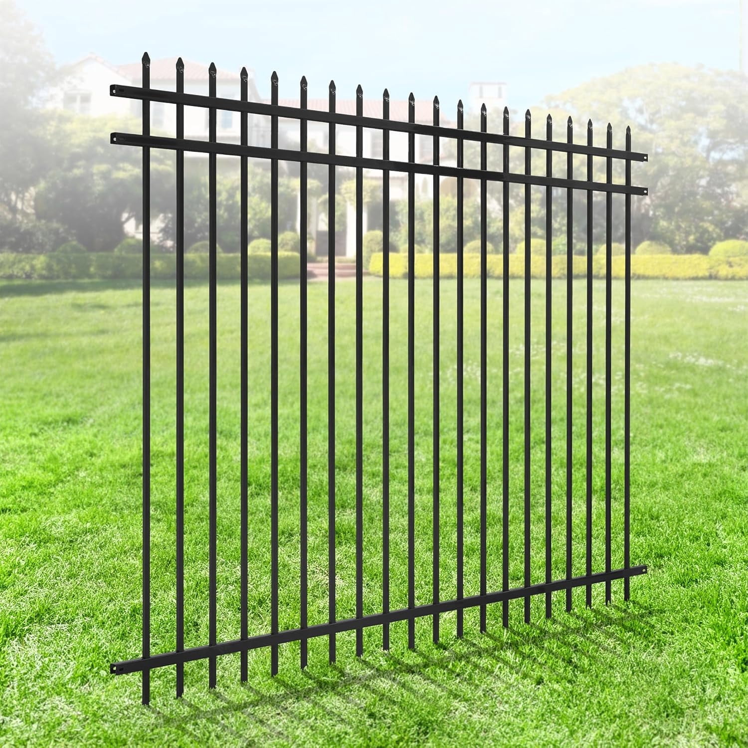 Fencer Wire Heavy Duty Pinnacle Fence Barrier Panel, 6FT Height X 8FT ...