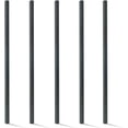 thumbnail image 1 of Fencer Wire Pack of 5 Heavy Duty 6FT Outdoor Steel Fencing Border Post, 16 Gauge Anti-rust Metal Fence Post, 2” Diameter Decorative Garden Fence Post, 1 of 9
