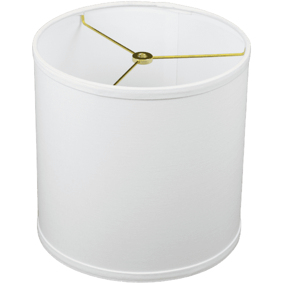 Fenchel Shades | 10" Top Diameter x 10" Bottom Diameter x 10 Height, (Washer/Spider Attachment) Drum Lamp Shade - (Linen White)