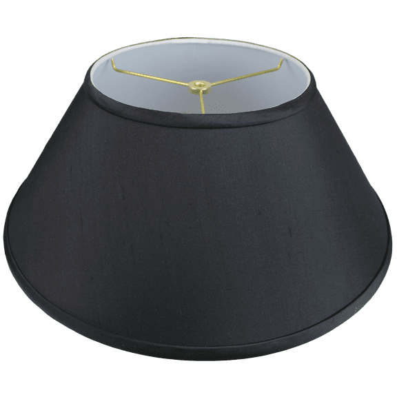 Fenchel Shades | 9" Top Diameter x 18" Bottom Diameter x * Slant (Spider Attachment) Drum Lamp Shade - (Linen Navy Blue)