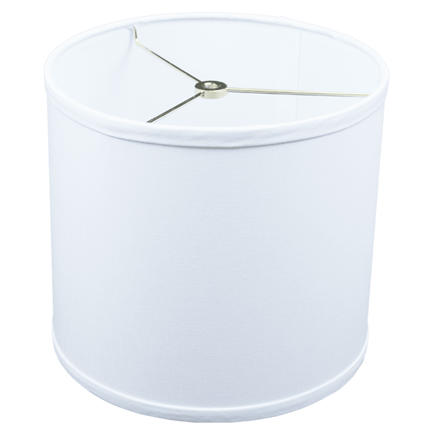 Fenchel Shades | 10" Top Diameter x 10" Bottom Diameter x 9 Height, (Washer/Spider Attachment) Drum Lamp Shade - (Linen White)
