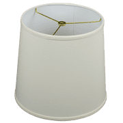 Fenchel Shades | 10" Top Diameter x 12" Bottom Diameter x 11 Slant, Washer/Spider Attachment Empire Lamp Shade - Linen Cream