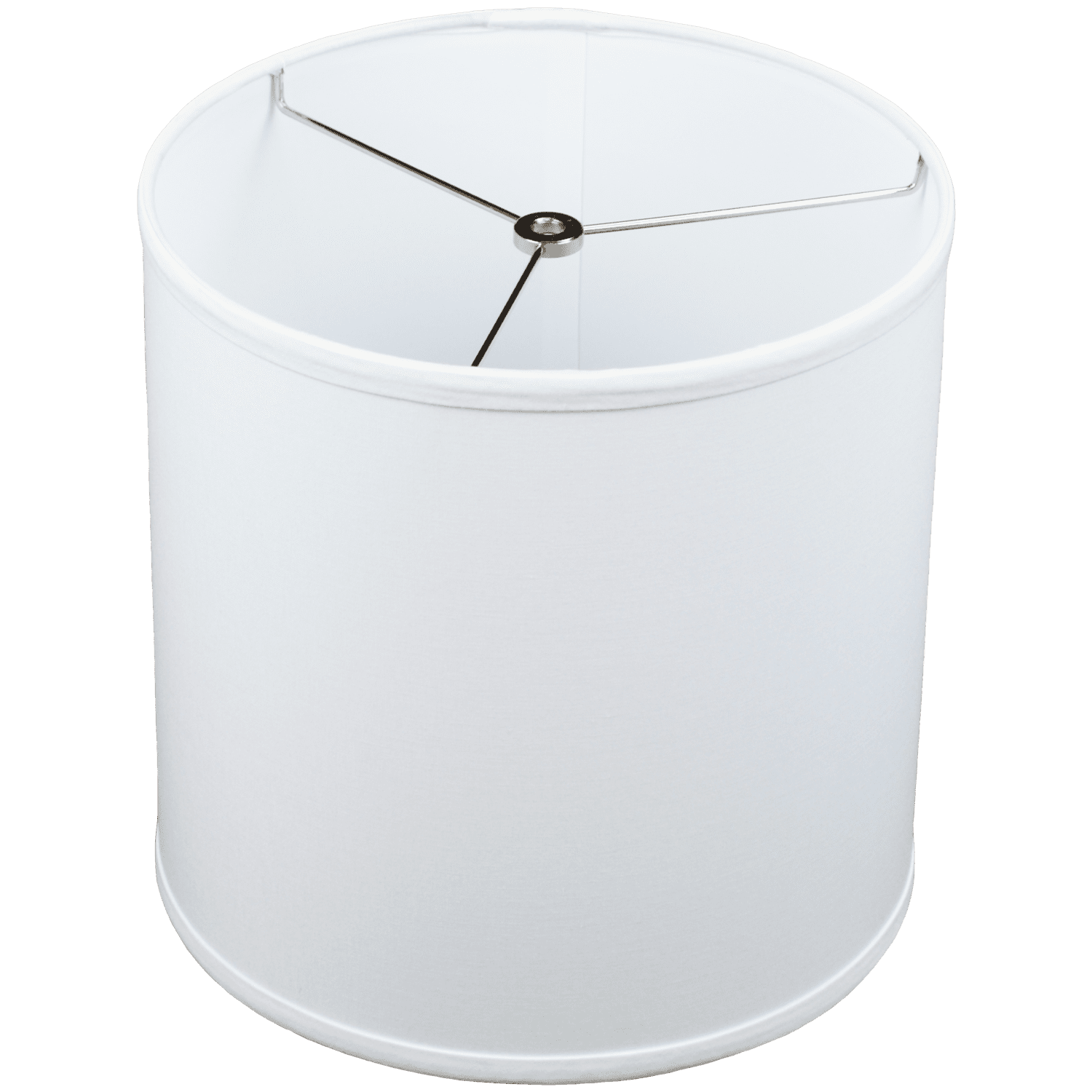 Fenchel Shades | 11" Top Diameter x 11" Bottom Diameter x 11 Height, (Washer/Spider Attachment) Drum Lamp Shade - (Linen White)