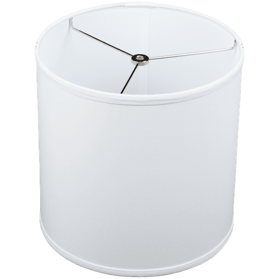 Fenchel Shades | 11" Top Diameter x 11" Bottom Diameter x 11 Height, (Washer/Spider Attachment) Drum Lamp Shade - (Linen White)