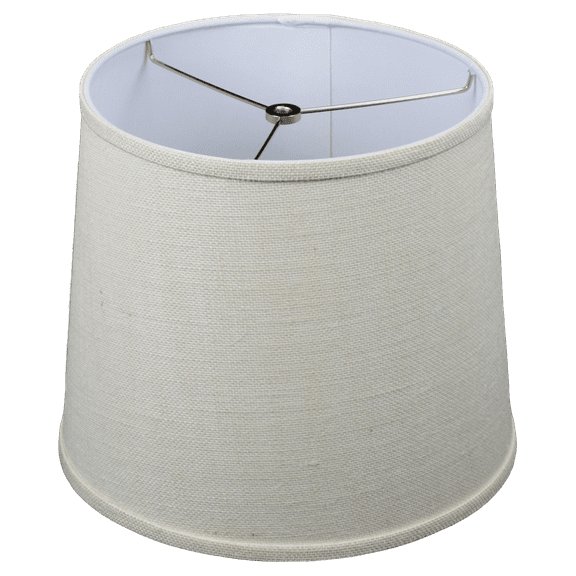 Fenchel Shades | 11" Top Diameter x 13" Bottom Diameter x 11 Slant, (Washer/Spider Attachment) Empire Lamp Shade - (Burlap Off White)