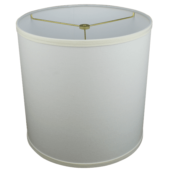 Fenchel Shades | 12" Top Diameter x 12" Bottom Diameter x 12 Height, (Washer/Spider Attachment) Drum Lamp Shade - (Linen Cream)
