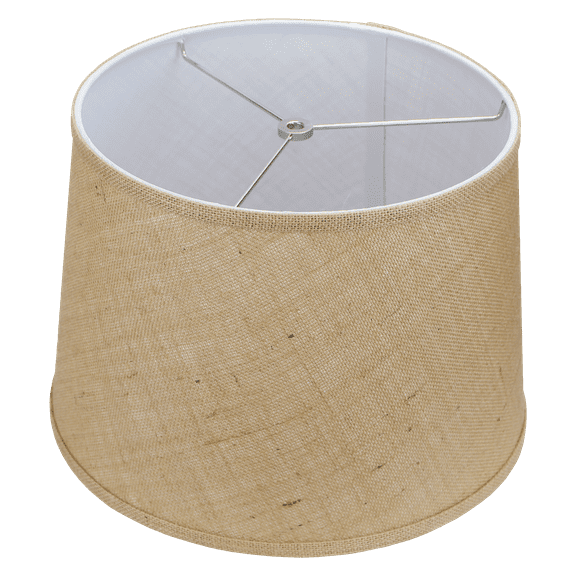 Fenchel Shades | 12" Top Diameter x 14" Bottom Diameter x 10 Slant, (Washer/Spider Attachment) Empire Lamp Shade - (Burlap Natural)