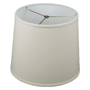 Fenchel Shades | 12" Top Diameter x 14" Bottom Diameter x 12 Slant, Washer/Spider Attachment Empire Lamp Shade - Linen Cream