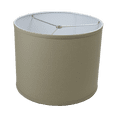 thumbnail image 1 of Fenchel Shades | 14" Top Diameter x 14" Bottom Diameter x 11 Height, (Washer/Spider Attachment) Drum Lamp Shade - (Linen Stone), 1 of 5