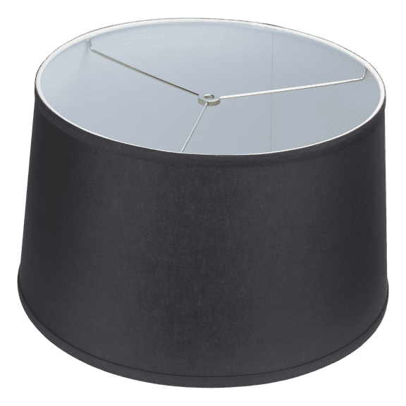 Fenchel Shades | 15" Top Diameter x 17" Bottom Diameter x 10 Slant, (Washer/Spider Attachment) Empire Lamp Shade - (Linen Charcoal)
