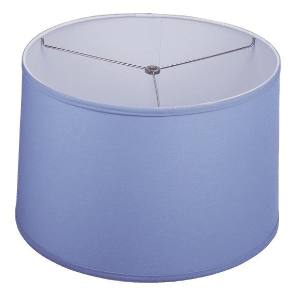 Fenchel Shades | 16" Top Diameter x 17" Bottom Diameter x 11 Slant, (Washer/Spider Attachment) Empire Lamp Shade - (Linen Periwinkle)