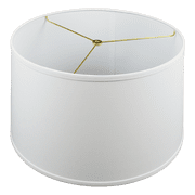Fenchel Shades | 17" Top Diameter x 19" Bottom Diameter x 11 Slant, Washer/Spider Attachment Empire Lamp Shade - Linen White