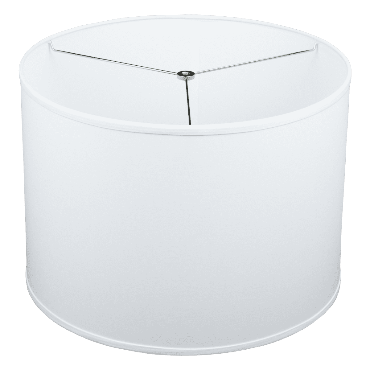Fenchel Shades | 18" Top Diameter x 18" Bottom Diameter x 13 Height, (Washer/Spider Attachment) Drum Lamp Shade - (Linen White)