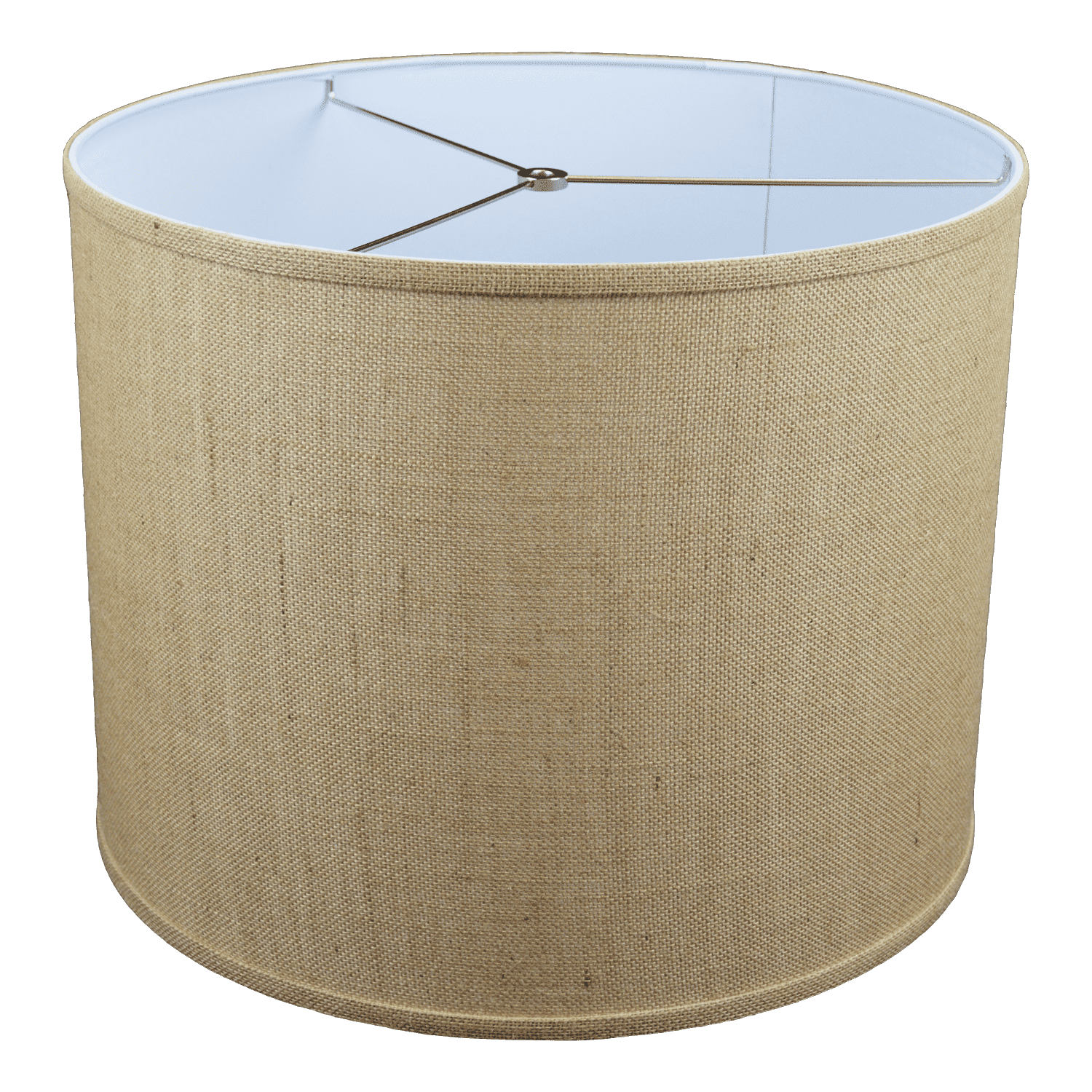 Fenchel Shades | 18" Top Diameter x 18" Bottom Diameter x 14 Height, (Washer/Spider Attachment) Drum Lamp Shade - (Burlap Natural)