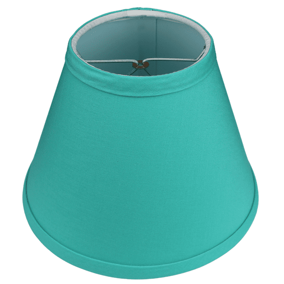 Fenchel Shades | 4" Top Diameter x 8" Bottom Diameter x 6 Slant, (Bulb Clip Attachment) Empire Lamp Shade - (Linen Pool)