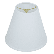 Fenchel Shades | 5" Top Diameter x 10" Bottom Diameter x 9 Slant, Washer/Spider Attachment Empire Lamp Shade - Linen White