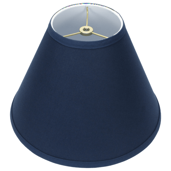 Fenchel Shades | 5" Top Diameter x 12" Bottom Diameter x 9 Slant, (Washer/Spider Attachment) Empire Lamp Shade - (Linen Navy Blue)