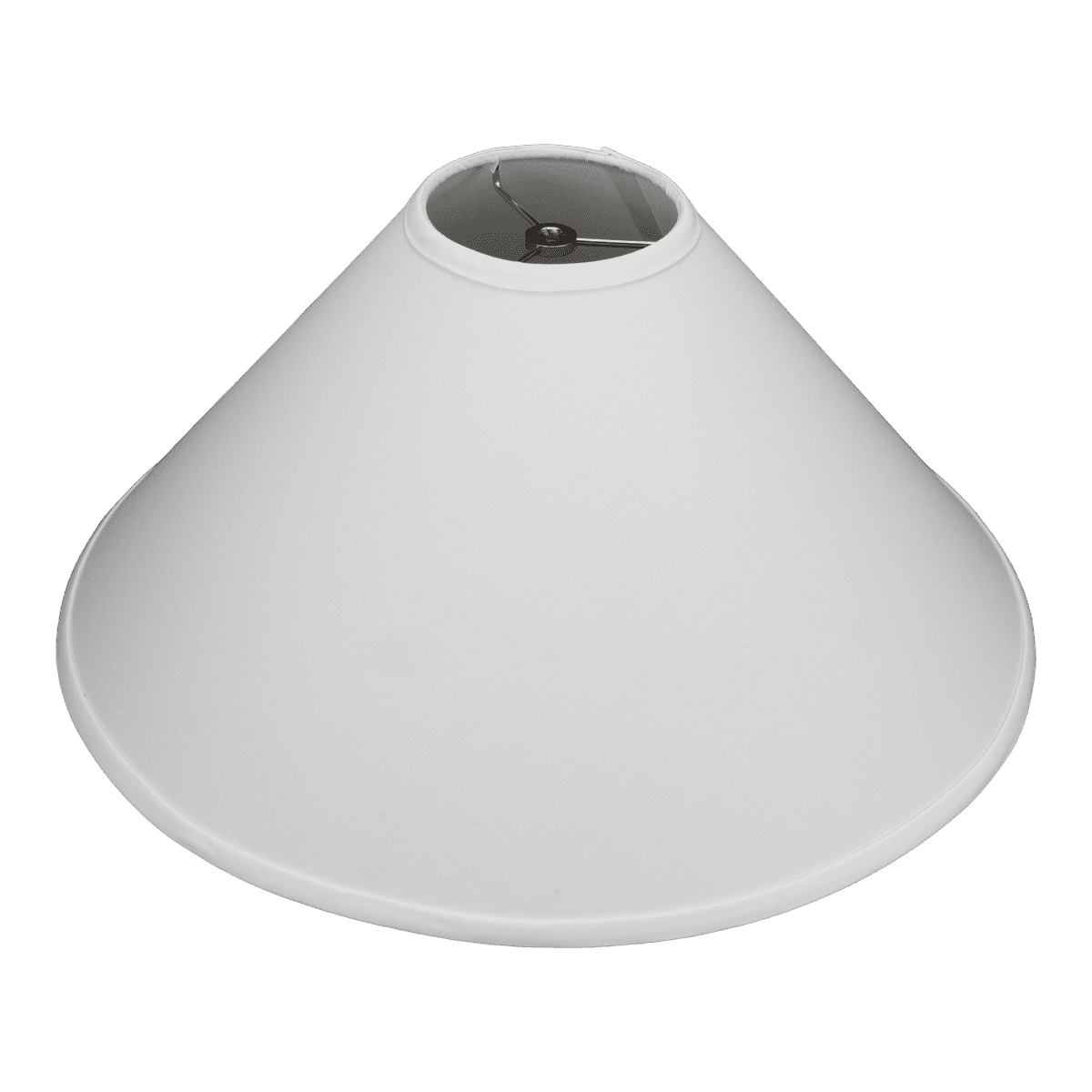 Fenchel Shades | 5" Top Diameter x 20" Bottom Diameter x 12 Slant, (Washer/Spider Attachment) Empire Lamp Shade - (Linen White)