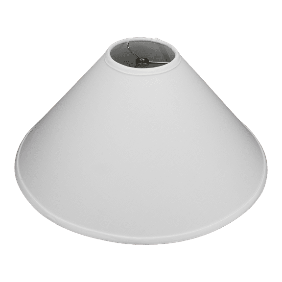 Fenchel Shades | 5" Top Diameter x 20" Bottom Diameter x 12 Slant, (Washer/Spider Attachment) Empire Lamp Shade - (Linen White)