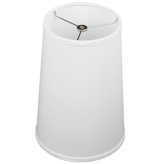 Fenchel Shades | 7" Top Diameter x 9" Bottom Diameter x 13 Slant, (Washer/Spider Attachment) Empire Lamp Shade - (Linen White)