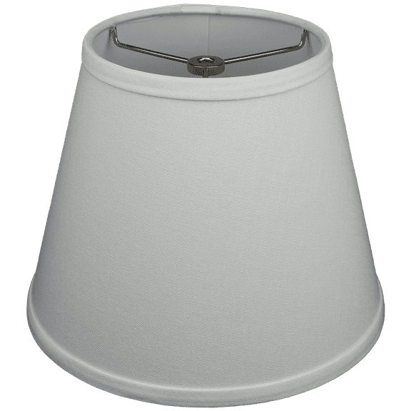 Fenchel Shades | 6" Top Diameter x 10" Bottom Diameter x 8 Slant, (Washer/Spider Attachment) Empire Lamp Shade - (Linen Cream)