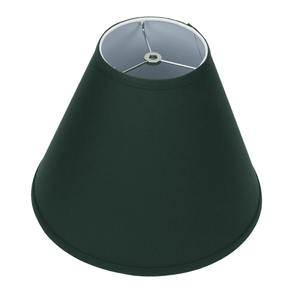 Fenchel Shades | 6" Top Diameter x 14" Bottom Diameter x 11.5 Slant, (Washer/Spider Attachment) Empire Lamp Shade - (Linen Hunter Green)