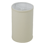 Fenchel Shades | 6" Top Diameter x 6" Bottom Diameter x 10 Height, Washer/Spider Attachment Drum Lamp Shade - Linen Beige Homespun