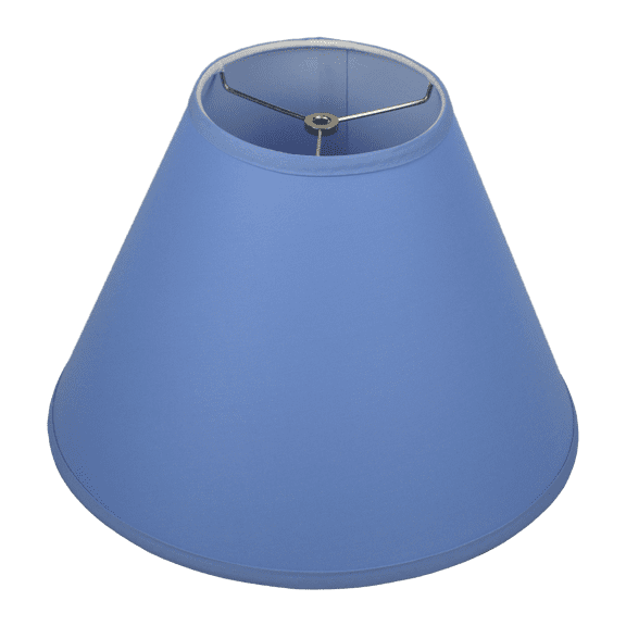 Fenchel Shades | 7" Top Diameter x 16" Bottom Diameter x 12 Slant, (Washer/Spider Attachment) Empire Lamp Shade - (Linen Periwinkle)