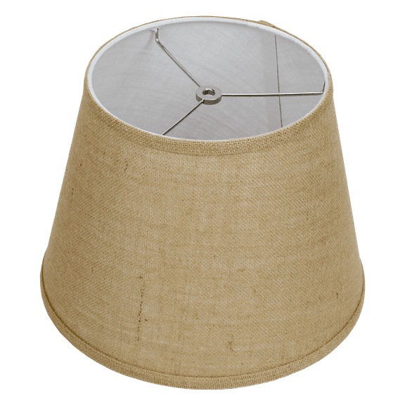 Fenchel Shades | 9" Top Diameter x 13" Bottom Diameter x 10 (Washer/Spider Attachment) Empire Lamp Shade - (Burlap Natural)