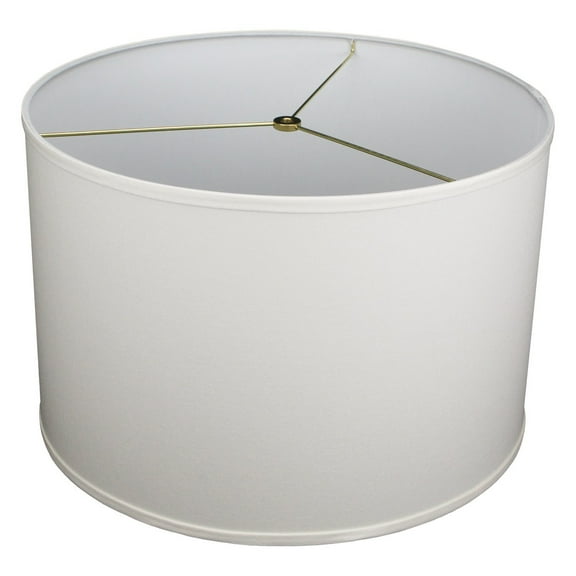 Fenchel Shades | 18" Top Diameter x 18" Bottom Diameter x 12 Height, (Washer/Spider Attachment) Drum Lamp Shade - (Linen Cream)