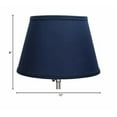 thumbnail image 1 of FenchelShades.com Lampshade 8" Top Diameter x 12" Bottom Diameter x 8" Slant Height with Washer (Spider) Attachment for Lamps with a Harp (Linen Navy Blue), 1 of 6