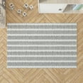 thumbnail image 1 of Fencing Rows Ivory Charcoal Kids Play Mat, 1 of 5