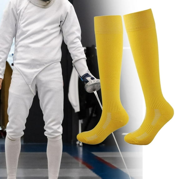 Fencing Socks, Fencing Stockings, Absorb Sweat, Fencing Gear Comfortable Thicken Breathable Athletic Socks Unisex for Foil Epee Game