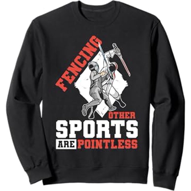 Fencing Sports Swordfighting Epee Saber Dueler Swordsman Sweatshirt