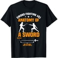 thumbnail image 1 of Fencing Sword Fighting Combat Sport Fence Foil Epee Sabre T-Shirt, 1 of 4