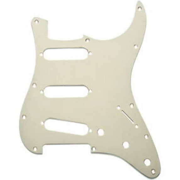 1-Ply Gold Anodized Aluminum 11-Hole Mount S/S/S Stratocaster Pickguard