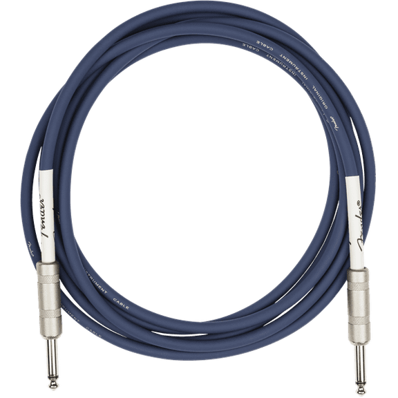 Fender Original Series 10 Ft Midnight Blue Instrument Cable for Guitar, Bass &