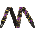 thumbnail image 1 of Fender 2" Monogrammed Neon Purple/Yellow Nylon Guitar Strap #0990681306, 1 of 1
