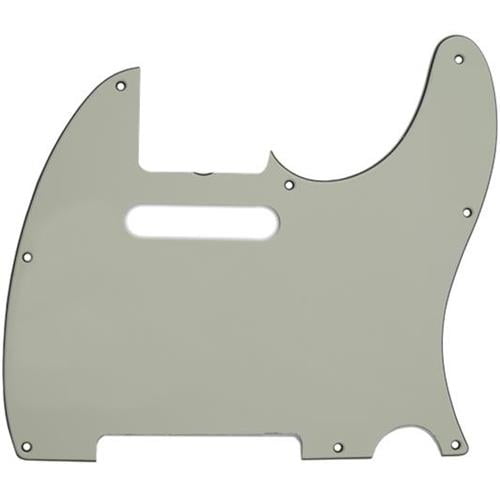 Fender 3-Ply 8-Hole Pickguard for '62 Custom and Highway One Telecaster Guitars, Mint Green