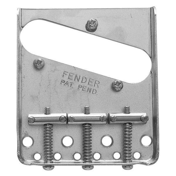Fender 3-Saddle American Vintage Telecaster Guitar Bridge Assembly, Chrome