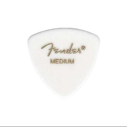 Fender 346 Classic Premium Celluloid Guitar Picks - White, Thin 72-Pack (1/2 Gross)