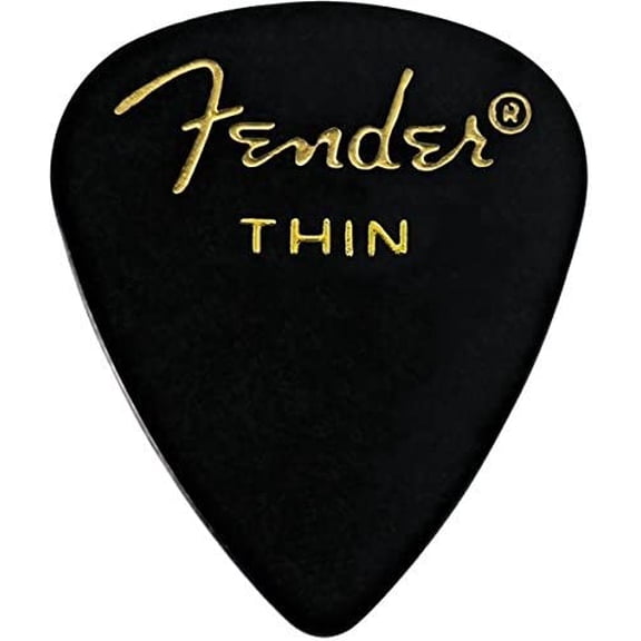 Fender 351 Classic Guitar Picks in Black - Thin - 144-Pack (1 Gross) #1980351106