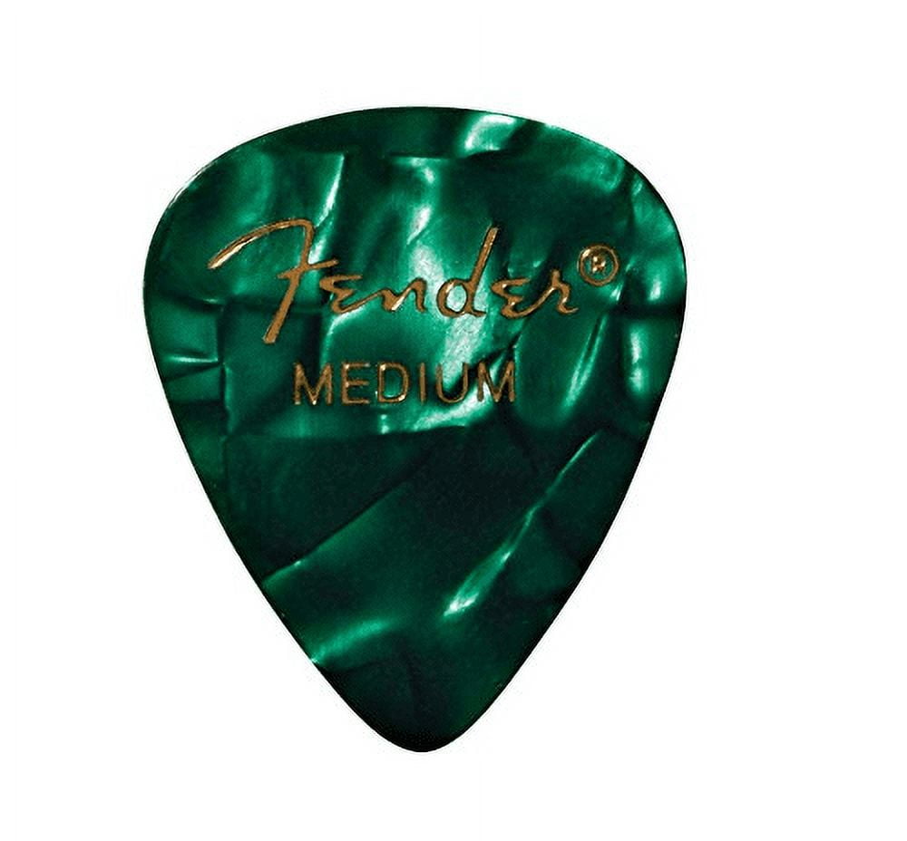 Fender 351 Premium Celluloid Guitar Picks Green Moto- Medium 144-Pack (1 Gross)